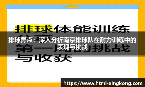 排球焦点：深入分析南京排球队在耐力训练中的表现与挑战